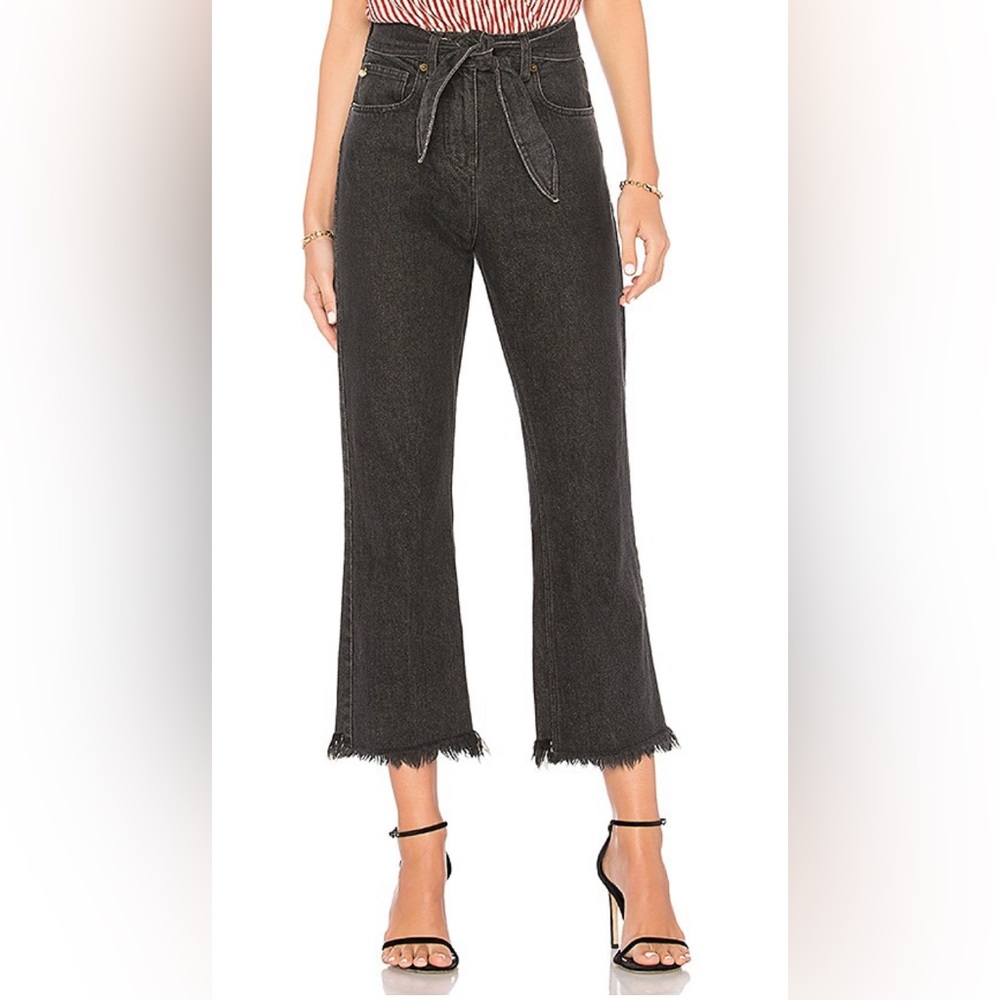 Nanushka Pyramid Jean in Washed Black | XS
